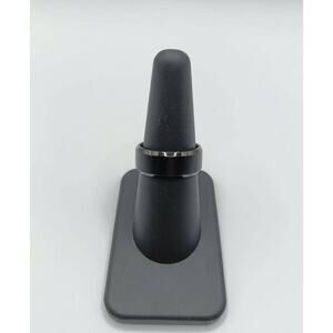 Black Matte Stainless Steel Ring Size 7 8mm Band Unisex Minimal